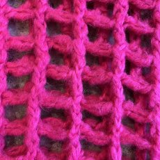 画像11: MESH DESIGN PINK COLOR OVER LOWGAUGE KNIT TOPS / Ladies L(S) (11)