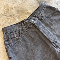 画像3: 【LEVI'S】SIDE LECE UP CUT OFF DESIGN BLACK COLOR SKIRT / W29 / MADE IN USA (3)