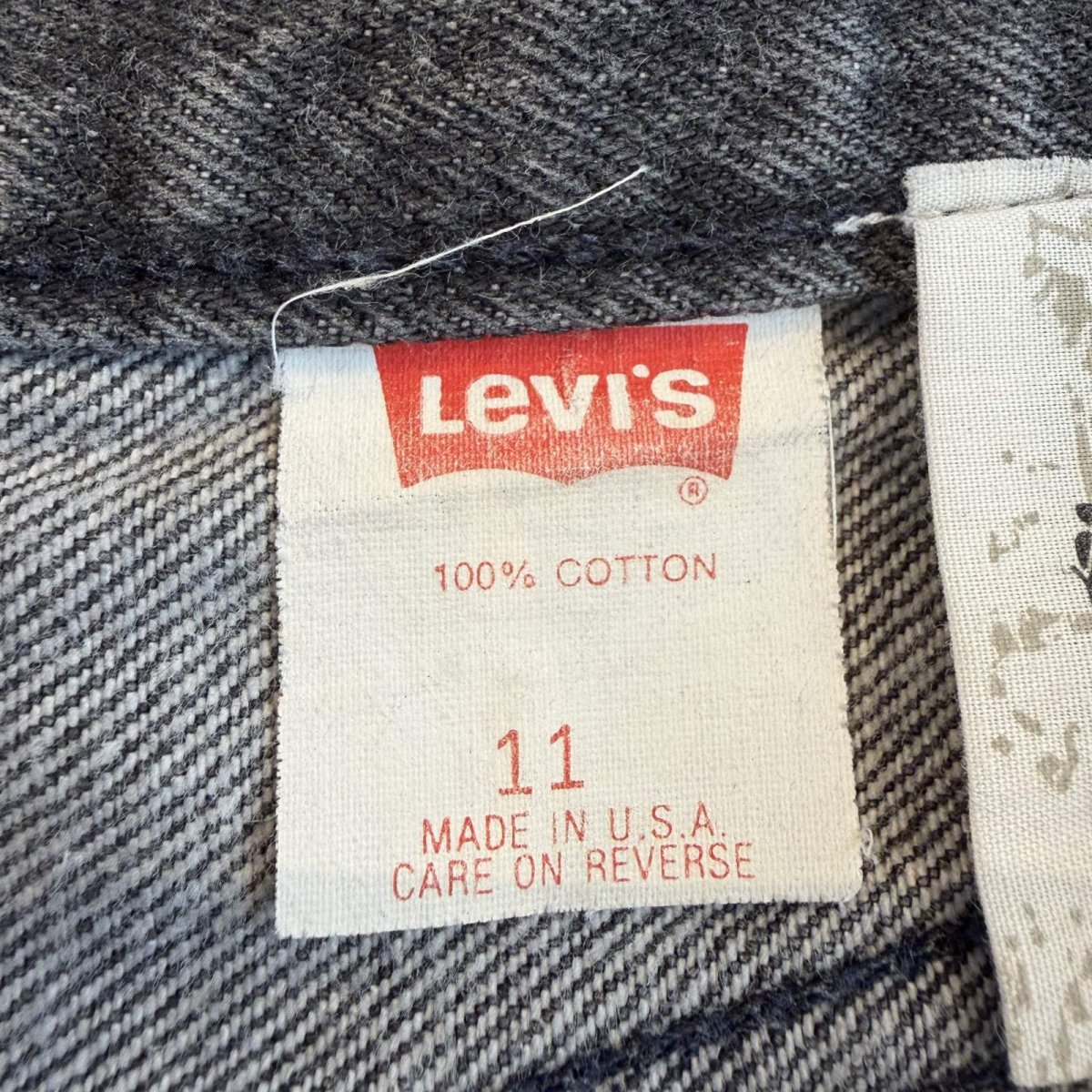 画像11: 【LEVI'S】SIDE LECE UP CUT OFF DESIGN BLACK COLOR SKIRT / W29 / MADE IN USA (11)