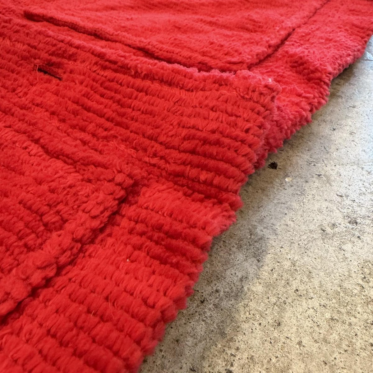 画像10: RED COLOR CORDUROY DESIGN JACKET / Ladies L (10)