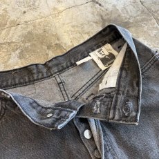 画像6: 【LEVI'S】SIDE LECE UP CUT OFF DESIGN BLACK COLOR SKIRT / W29 / MADE IN USA (6)