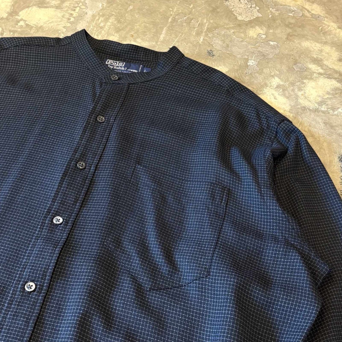 画像4: 【POLO BY RALPH LAUREN】ALL OVER CHECK PATTERN L/S SHIRT / Mens L(XL) (4)