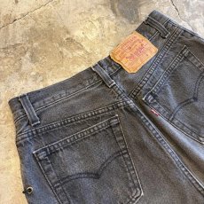 画像8: 【LEVI'S】SIDE LECE UP CUT OFF DESIGN BLACK COLOR SKIRT / W29 / MADE IN USA (8)
