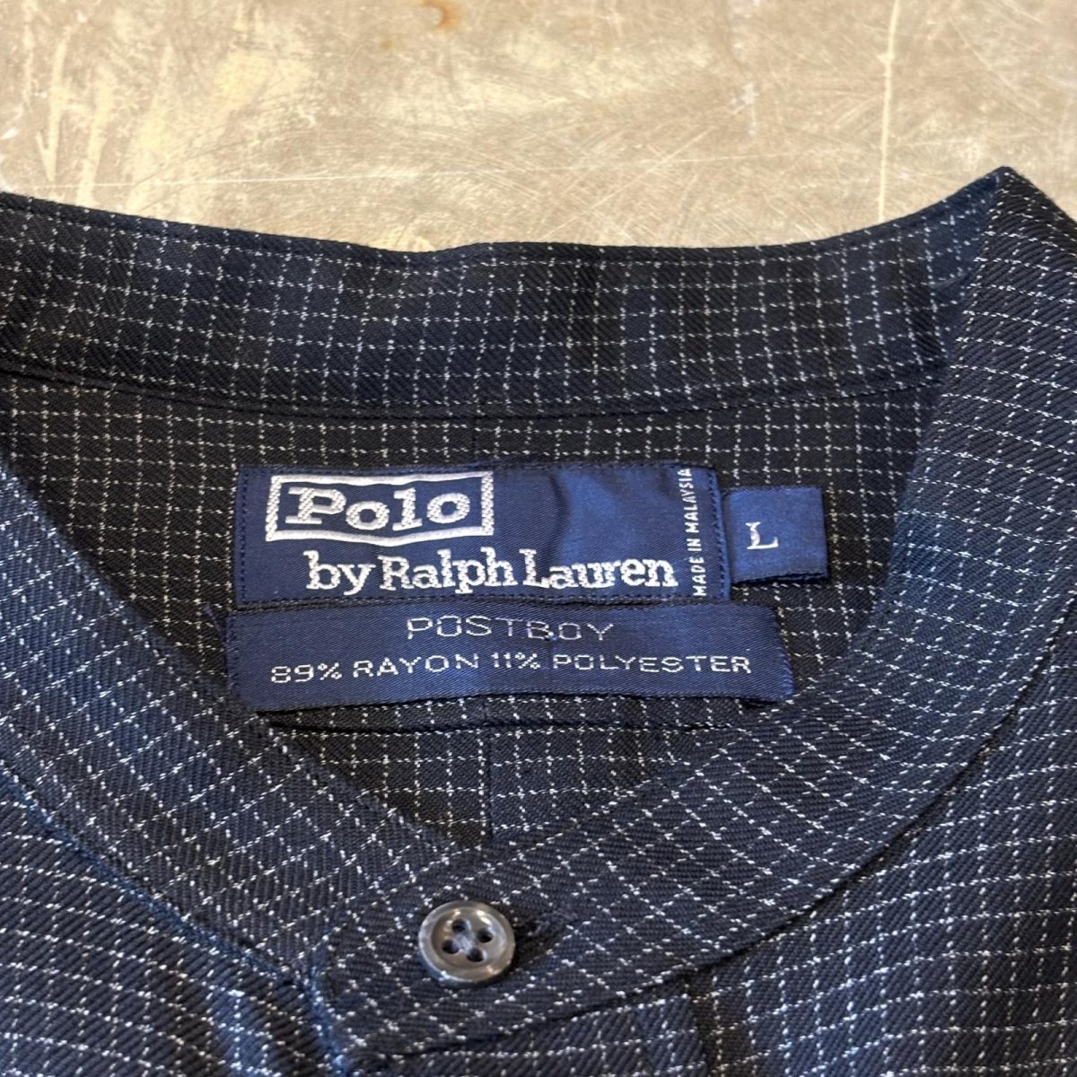 画像10: 【POLO BY RALPH LAUREN】ALL OVER CHECK PATTERN L/S SHIRT / Mens L(XL) (10)