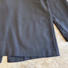 画像8: BLACK COLOR SINGLE EASY TAILORED JACKET / Ladies L (8)