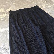 画像9: BLACK WASHER DESIGN WIDE SILHOUETTE PANTS / W29~FREE (9)