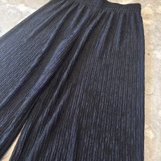 画像4: BLACK WASHER DESIGN WIDE SILHOUETTE PANTS / W29~FREE (4)