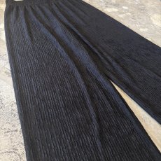 画像5: BLACK WASHER DESIGN WIDE SILHOUETTE PANTS / W29~FREE (5)