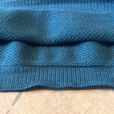 画像8: TURQUOISE MONOTONE COLOR POLO L/S SHIRT / Mens M(L) (8)