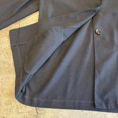 画像6: BLACK COLOR SINGLE EASY TAILORED JACKET / Ladies L (6)