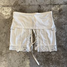 画像2: 【Wiz&Witch】"UNITED" LACE MIX WRAP SKIRT / FREE (2)