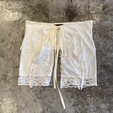 画像1: 【Wiz&Witch】"UNITED" LACE MIX WRAP SKIRT / FREE (1)