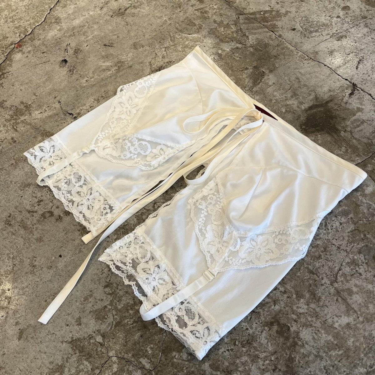 画像6: 【Wiz&Witch】"UNITED" LACE MIX WRAP SKIRT / FREE (6)