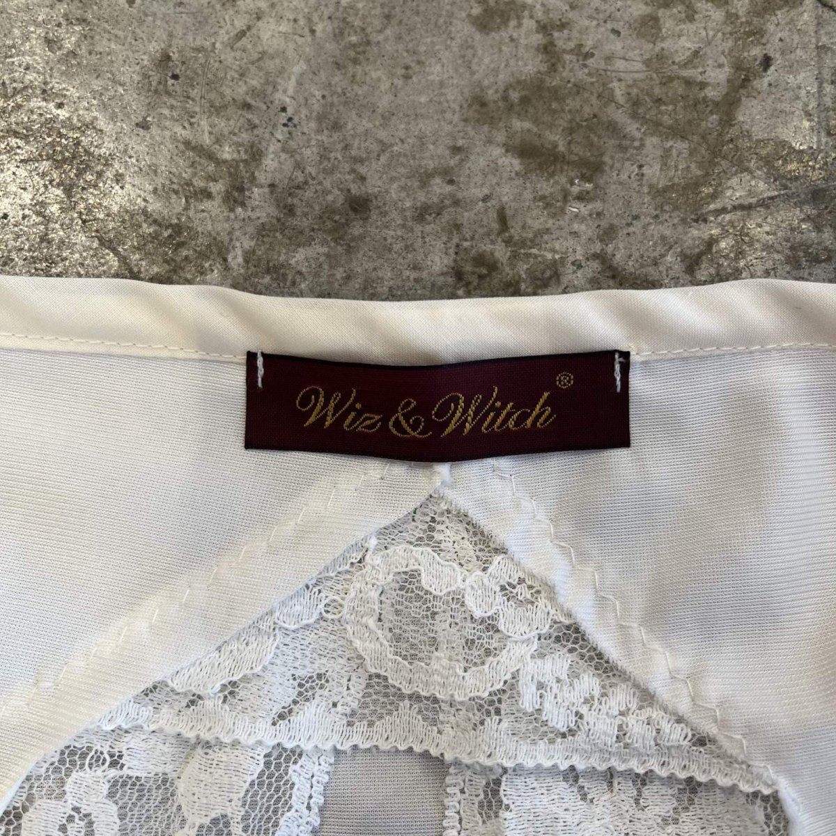 画像10: 【Wiz&Witch】"UNITED" LACE MIX WRAP SKIRT / FREE (10)