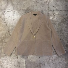 画像1: HEATHER SAND COLOR SWEATER JACKET / Ladies L (1)