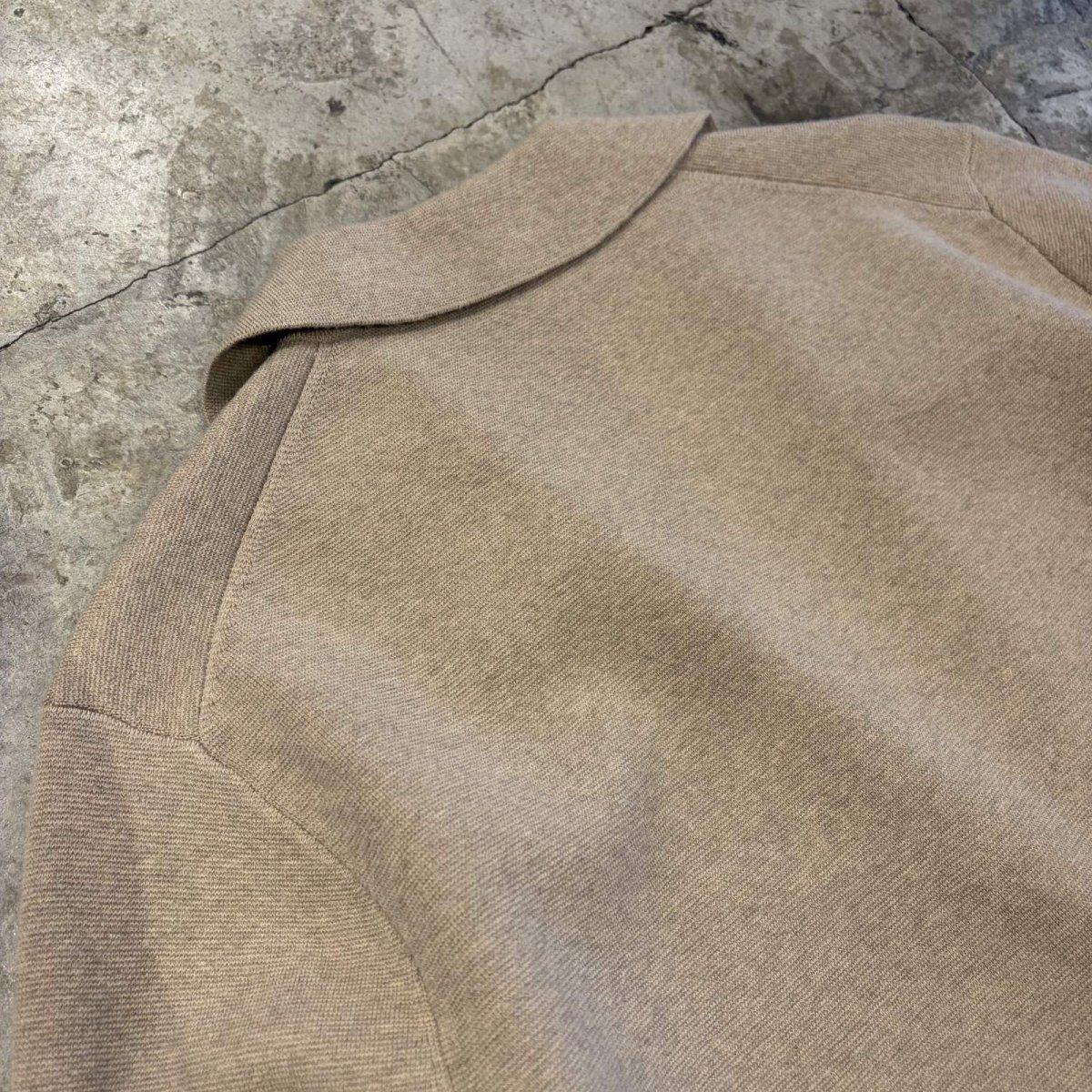 画像9: HEATHER SAND COLOR SWEATER JACKET / Ladies L (9)