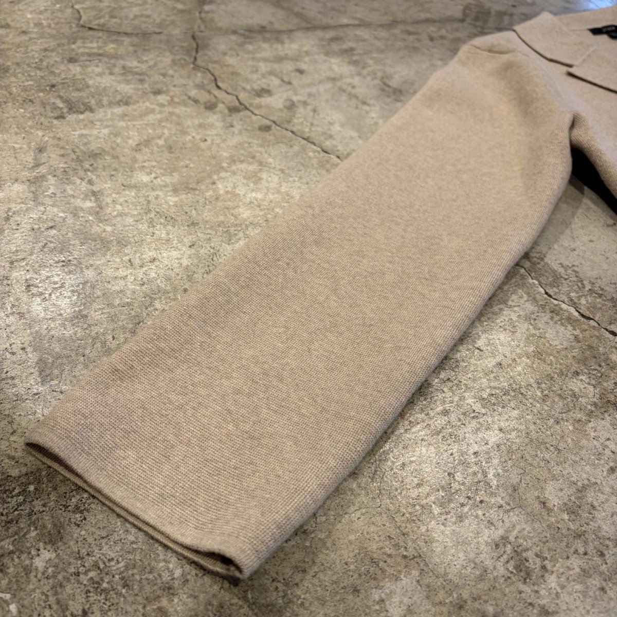 画像6: HEATHER SAND COLOR SWEATER JACKET / Ladies L (6)