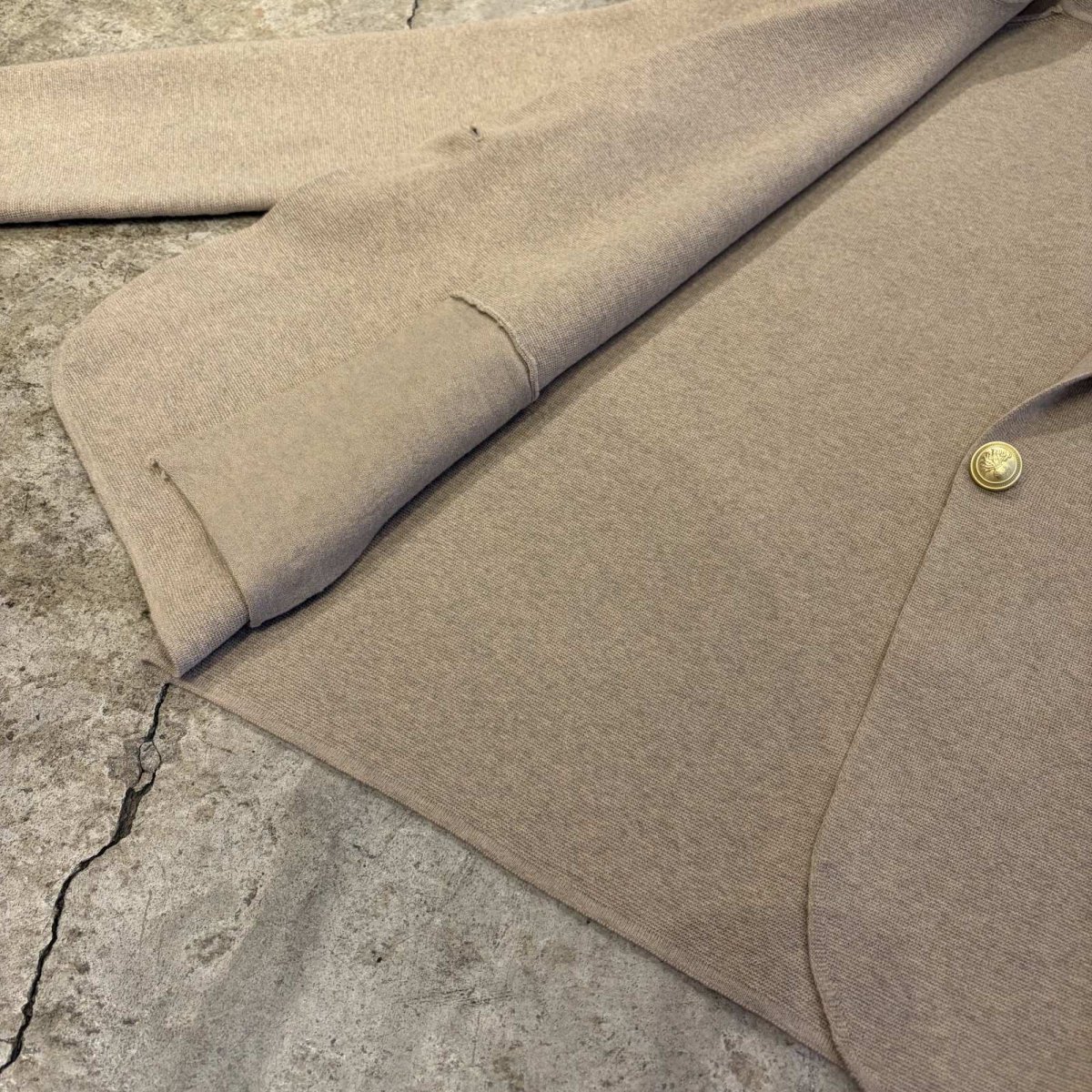画像7: HEATHER SAND COLOR SWEATER JACKET / Ladies L (7)