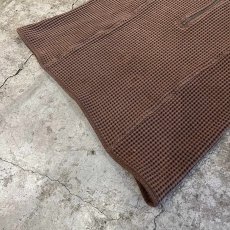 画像4: BROWN COLOR HALF ZIP DESIGN WAFFLE STAND COLLAR L/S TOPS / Ladies XL(2XL) (4)