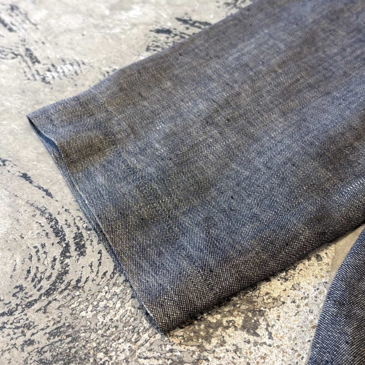 画像7: CHARCOAL NO COLLAR LINEN JACKET / Mens L (7)