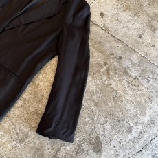 画像9: 3 POCKET DESIGN BLACK COLOR TAILORED JACKET / Ladies L(16W) / MADE IN USA (9)