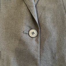画像7: 3 POCKET DESIGN BLACK COLOR TAILORED JACKET / Ladies L(16W) / MADE IN USA (7)