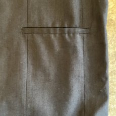 画像6: 3 POCKET DESIGN BLACK COLOR TAILORED JACKET / Ladies L(16W) / MADE IN USA (6)