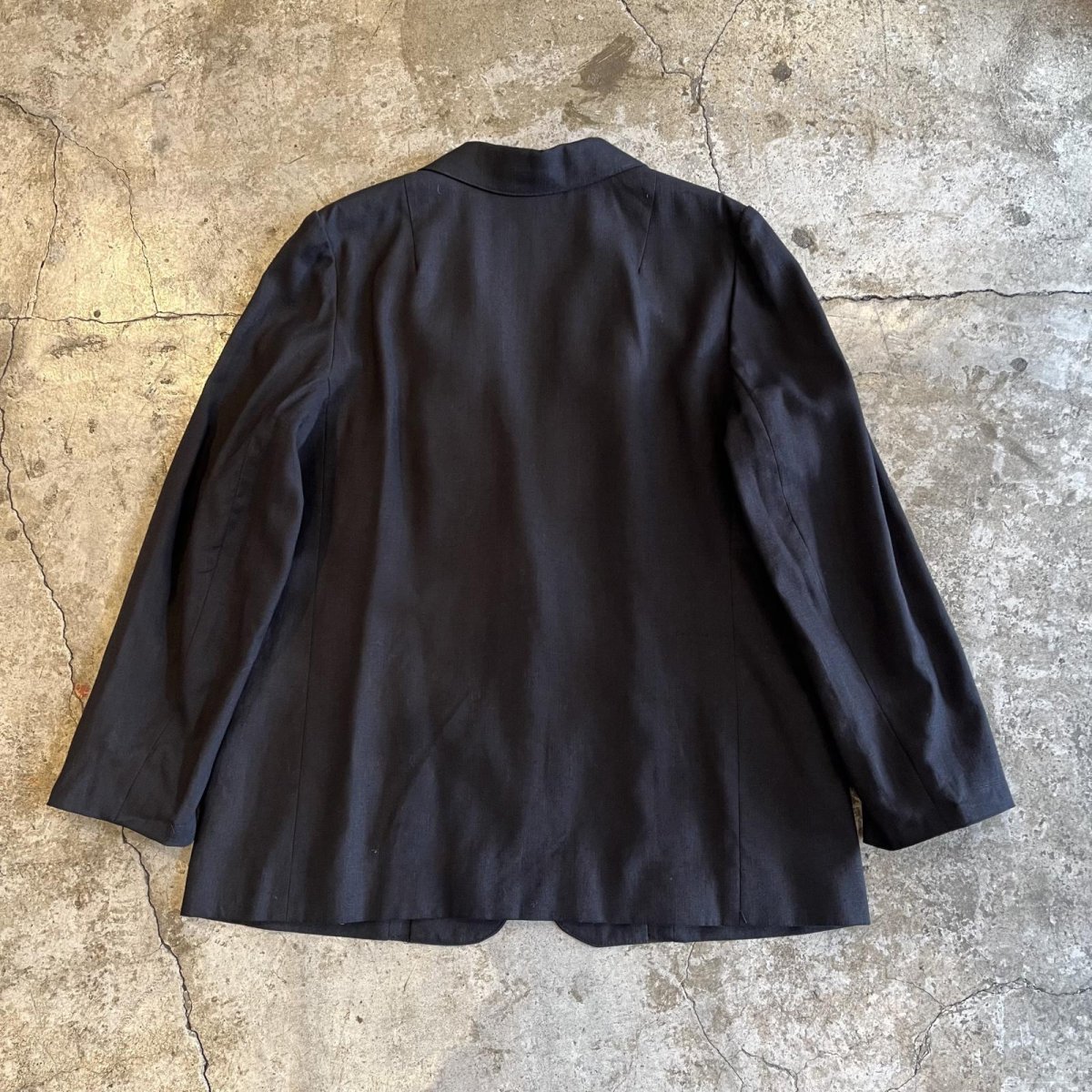 画像2: 3 POCKET DESIGN BLACK COLOR TAILORED JACKET / Ladies L(16W) / MADE IN USA (2)