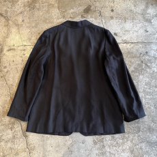 画像2: 3 POCKET DESIGN BLACK COLOR TAILORED JACKET / Ladies L(16W) / MADE IN USA (2)