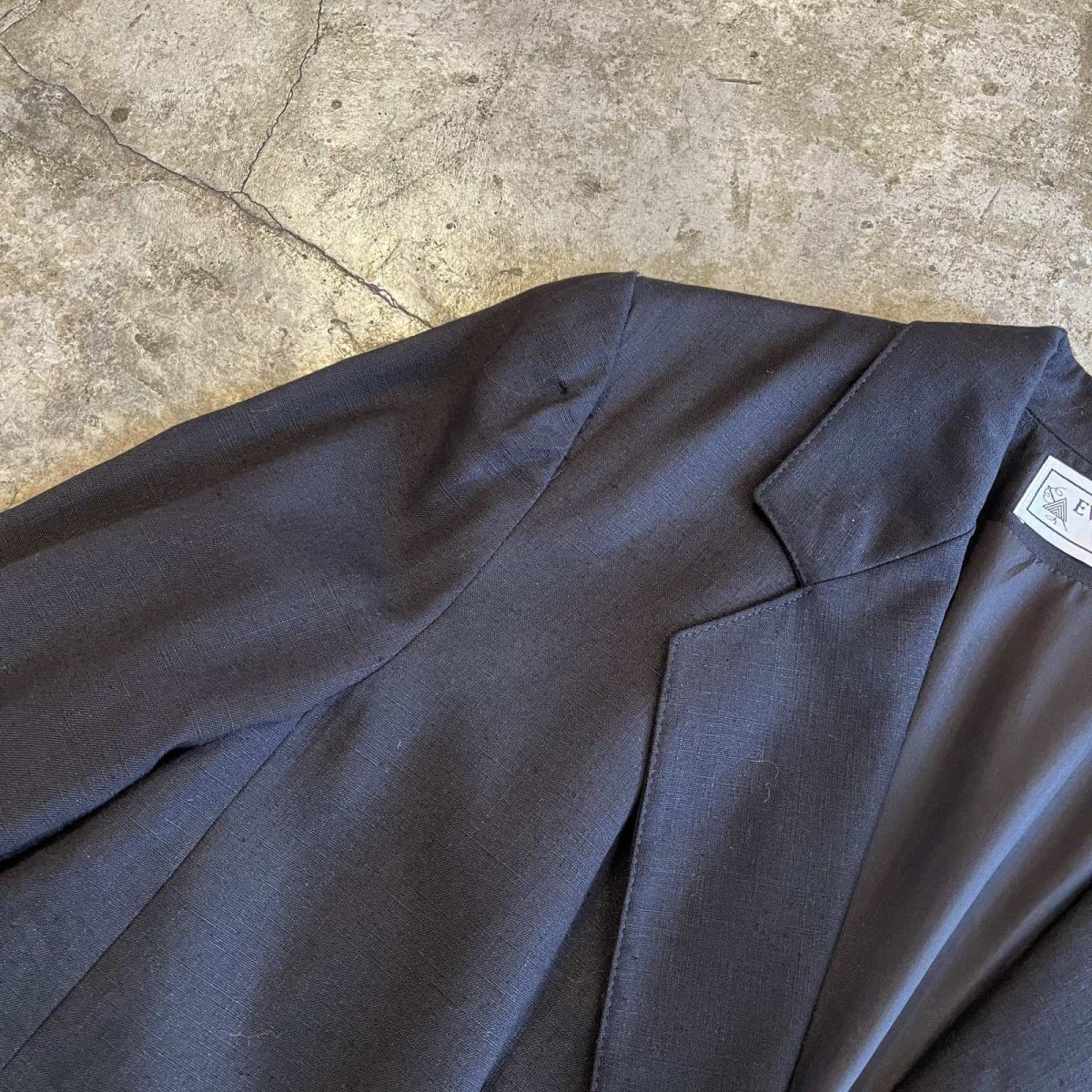 画像11: 3 POCKET DESIGN BLACK COLOR TAILORED JACKET / Ladies L(16W) / MADE IN USA (11)