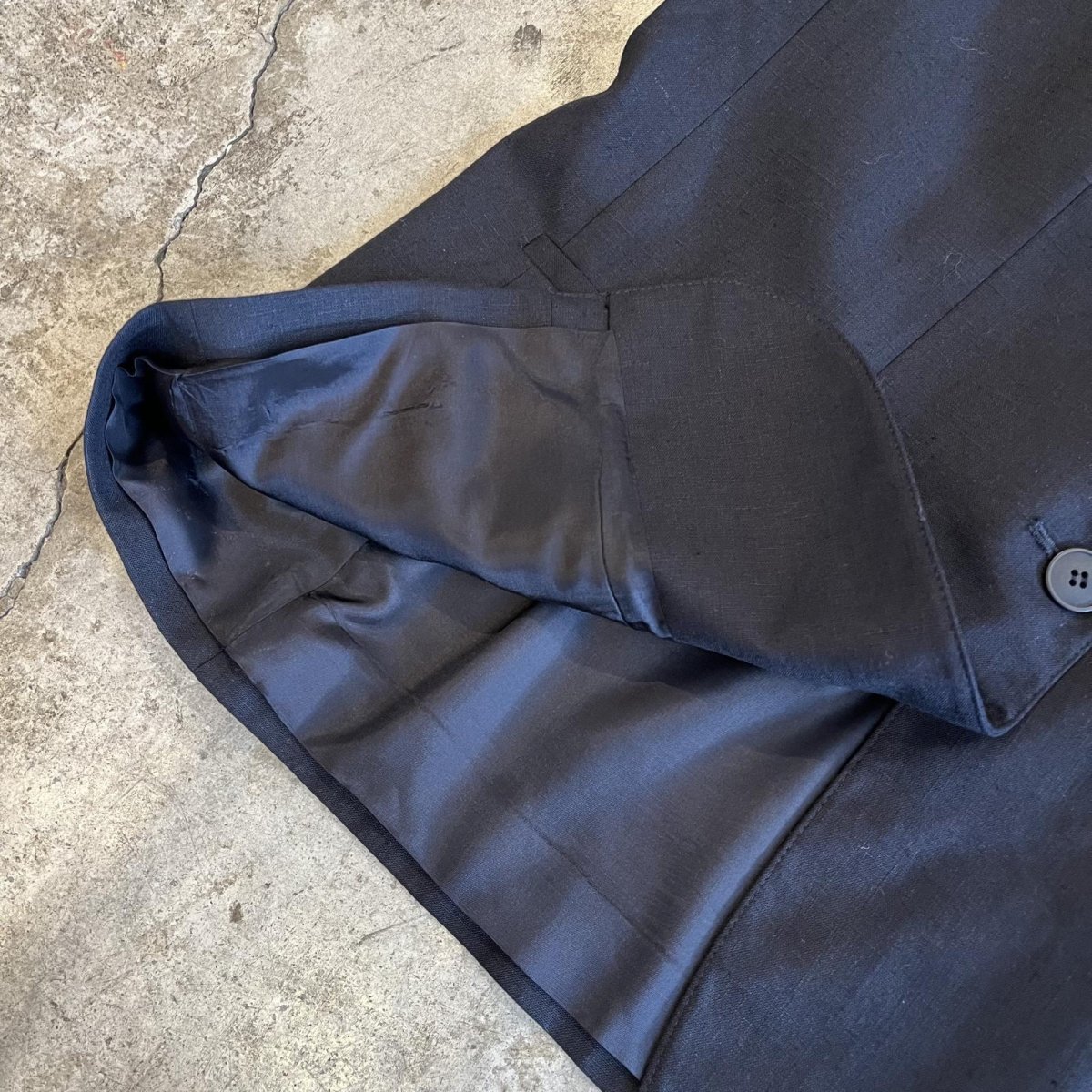 画像5: 3 POCKET DESIGN BLACK COLOR TAILORED JACKET / Ladies L(16W) / MADE IN USA (5)