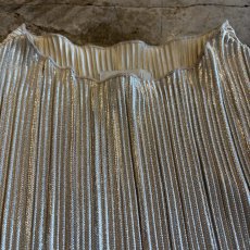画像6: METALLIC SILVER COLOR DESIGN PLEATS L/S TOPS / Ladies XL(L) (6)