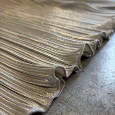 画像11: METALLIC SILVER COLOR DESIGN PLEATS L/S TOPS / Ladies XL(L) (11)
