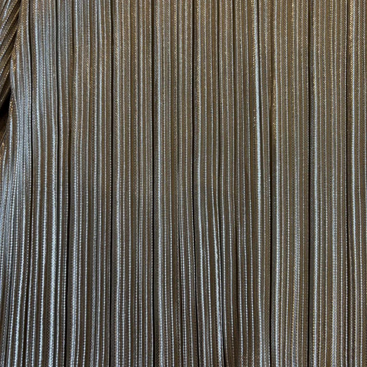 画像4: METALLIC SILVER COLOR DESIGN PLEATS L/S TOPS / Ladies XL(L) (4)
