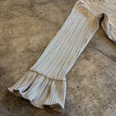 画像5: METALLIC SILVER COLOR DESIGN PLEATS L/S TOPS / Ladies XL(L) (5)