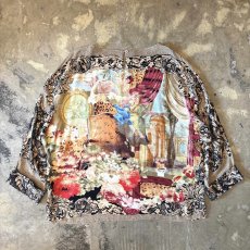 画像2: ALL OVER ARTISTIC GRAPHIC PATTERN L/S TOPS / Mens L / MADE IN USA (2)