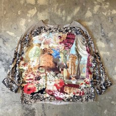画像1: ALL OVER ARTISTIC GRAPHIC PATTERN L/S TOPS / Mens L / MADE IN USA (1)
