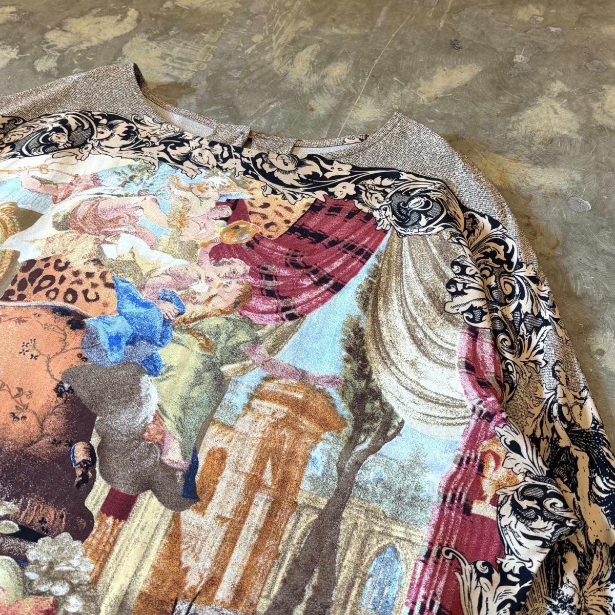 画像4: ALL OVER ARTISTIC GRAPHIC PATTERN L/S TOPS / Mens L / MADE IN USA (4)