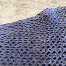 画像5: DARK GRAY COLOR MESH DESIGN L/S TOPS / Ladies L / MADE IN USA (5)