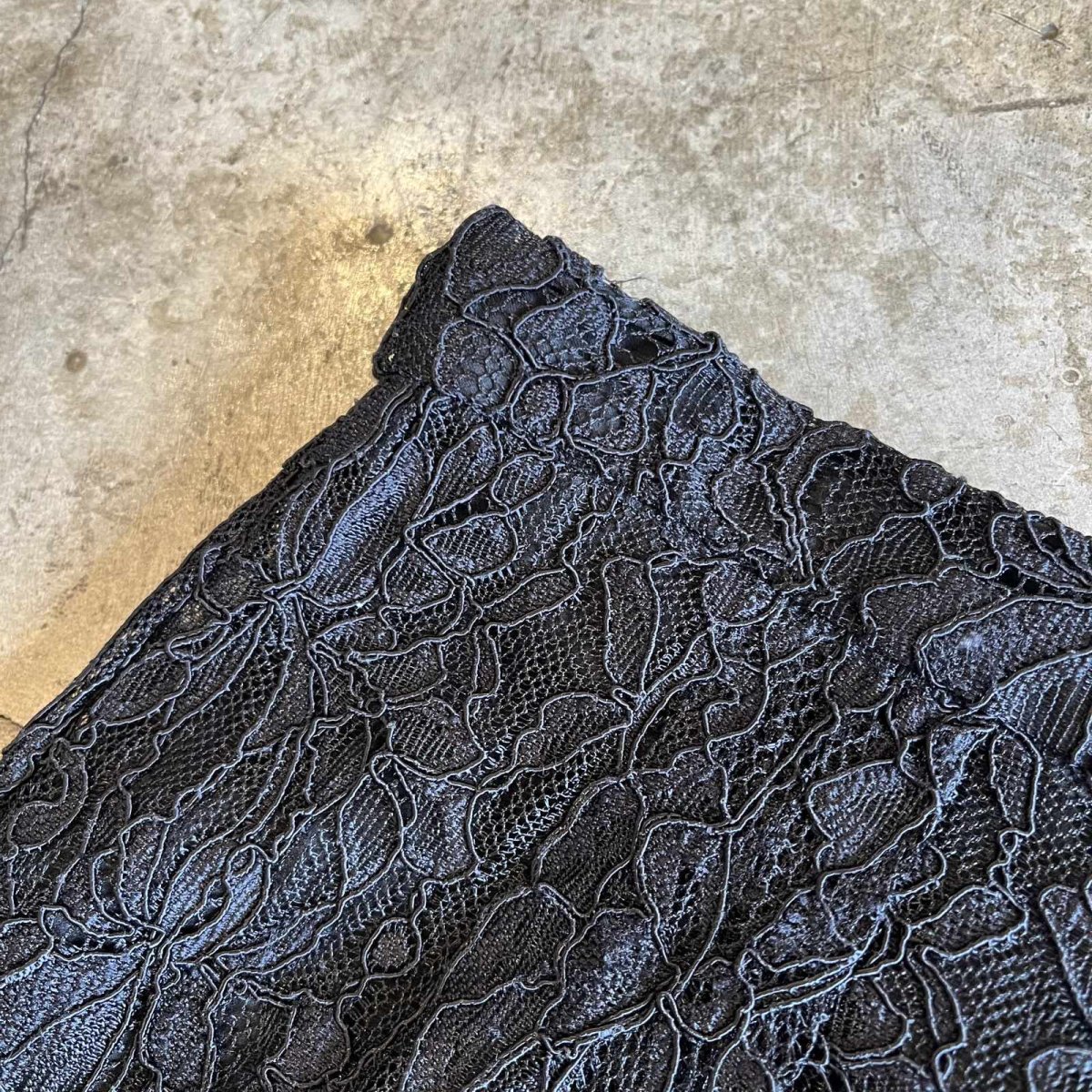 画像8: ALL OVER LACE PATTERN DESIGN SKIRT / W29(8)  (8)