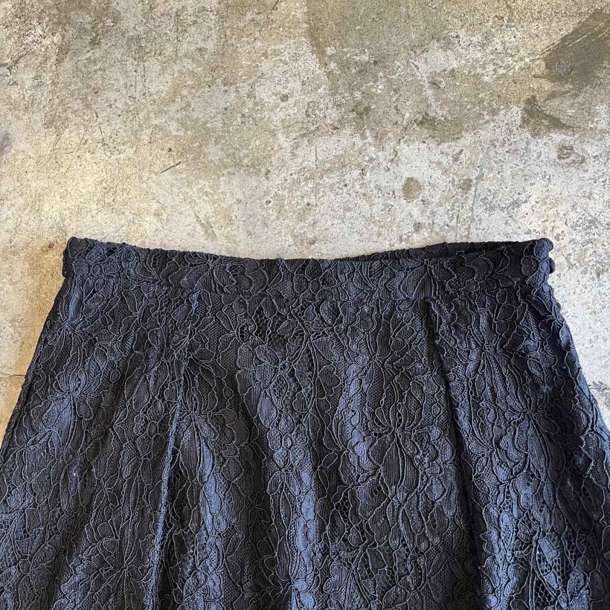 画像7: ALL OVER LACE PATTERN DESIGN SKIRT / W29(8)  (7)