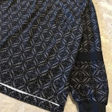 画像6: ALL OVER PATTERN HALF ZIP L/S TOPS / Mens L  (6)
