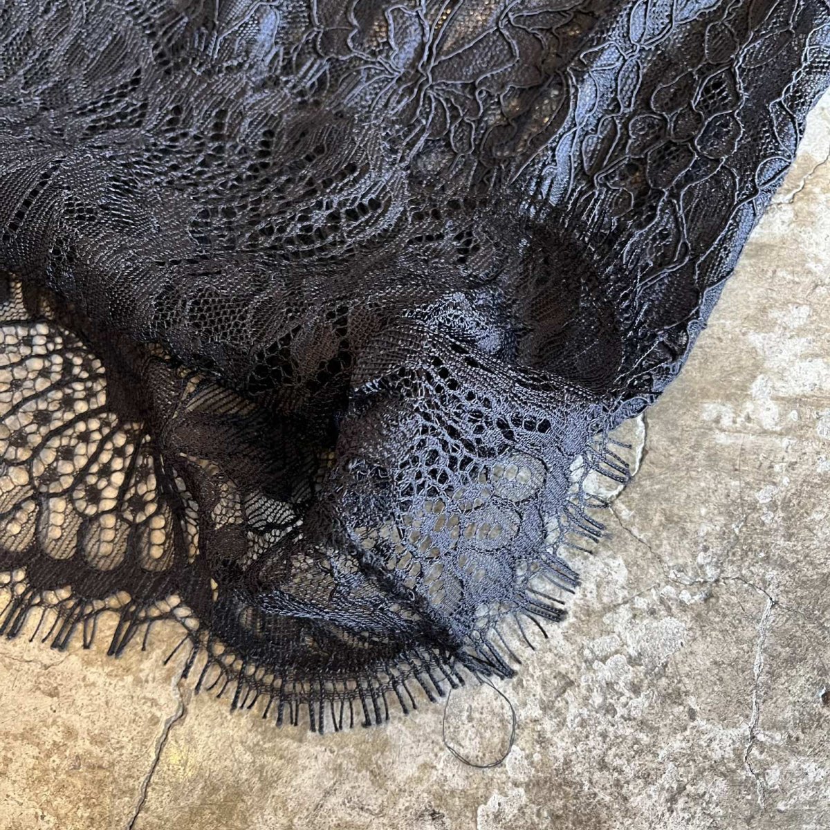画像6: ALL OVER LACE PATTERN DESIGN SKIRT / W29(8)  (6)