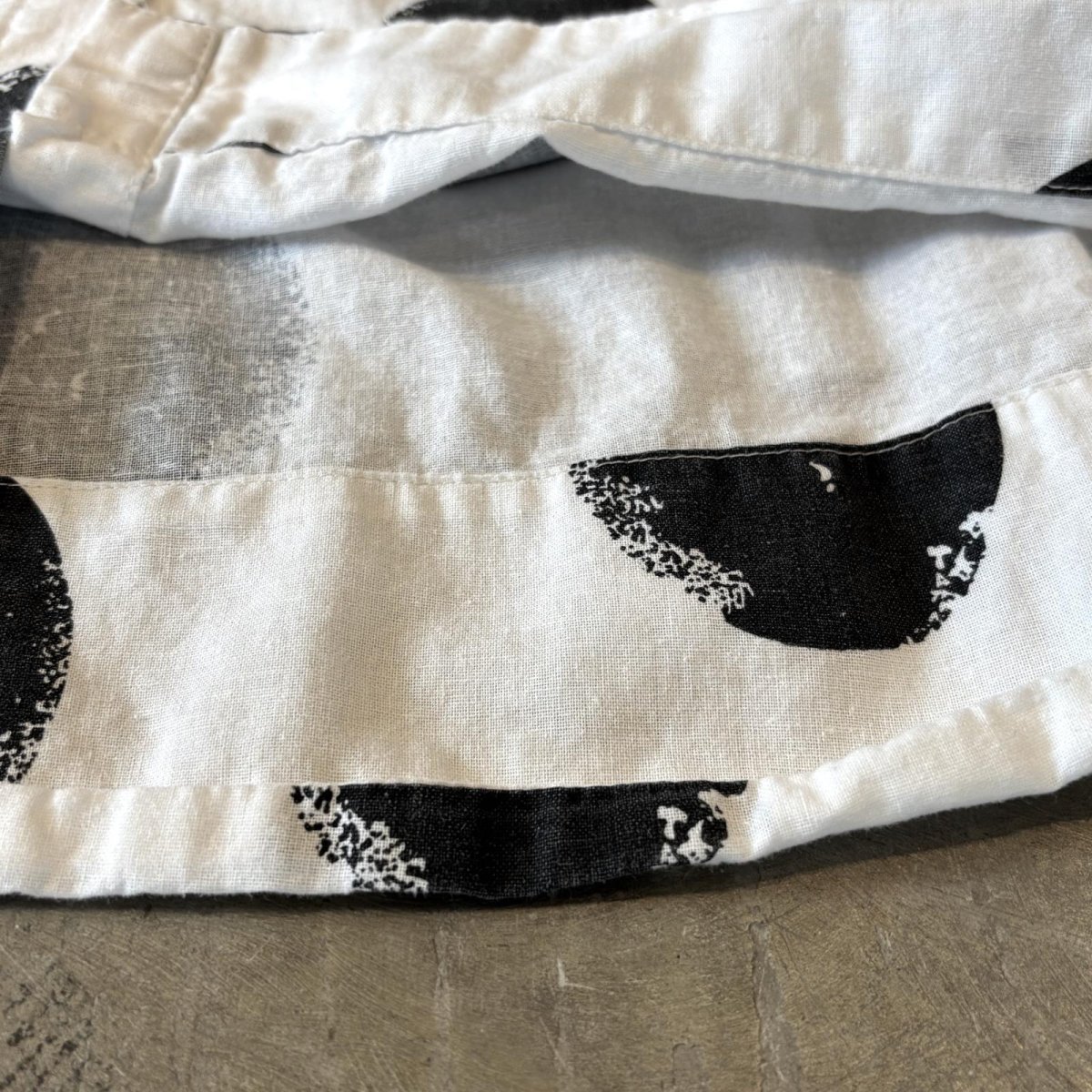 画像8: BICOLOR DOT PATTERN COTTON L/S SHIRT / Mens XL (8)