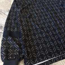 画像5: ALL OVER PATTERN HALF ZIP L/S TOPS / Mens L  (5)