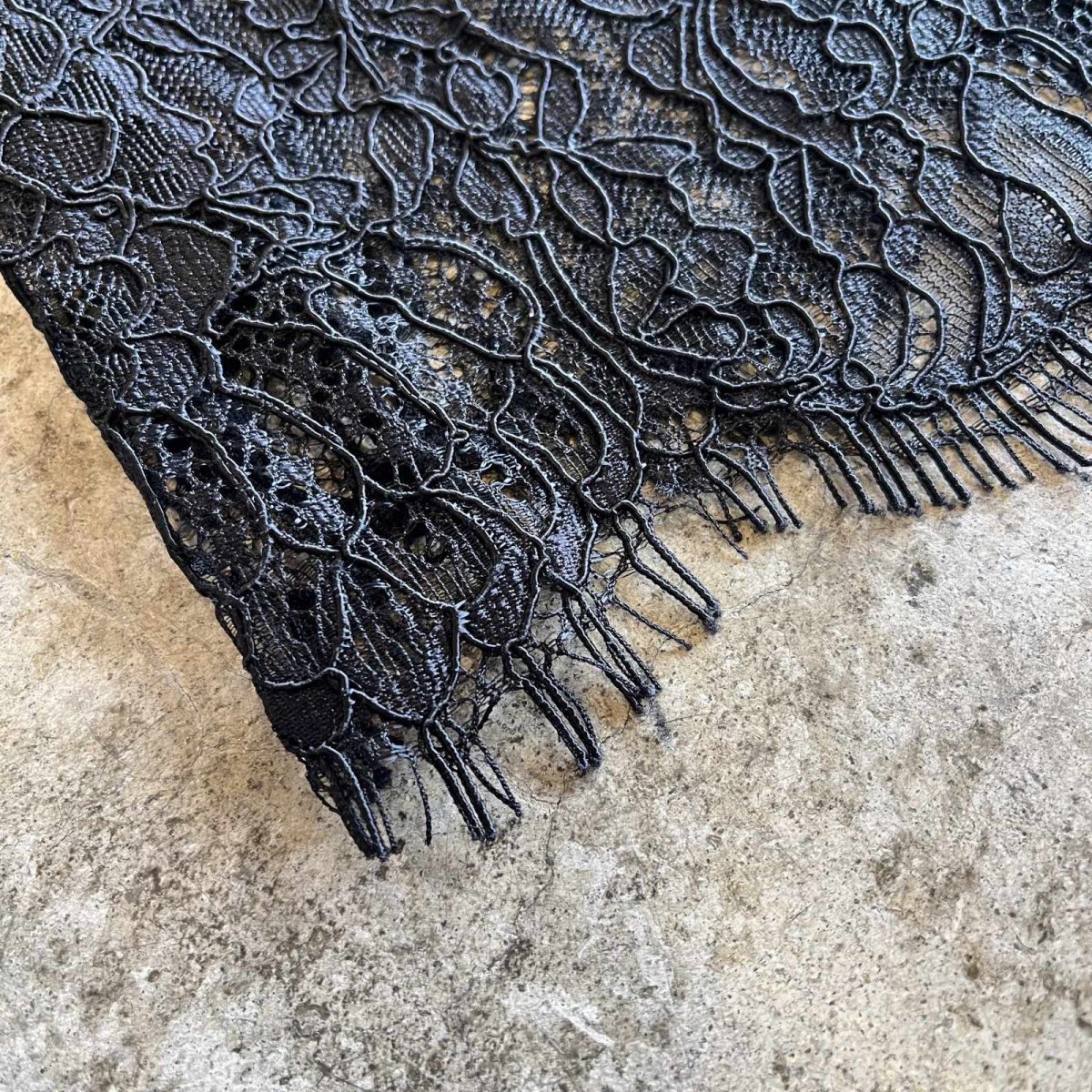 画像4: ALL OVER LACE PATTERN DESIGN SKIRT / W29(8)  (4)