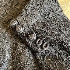 画像9: ALL OVER LACE PATTERN DESIGN SKIRT / W29(8)  (9)
