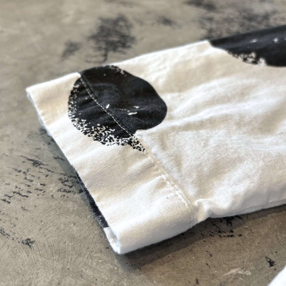 画像7: BICOLOR DOT PATTERN COTTON L/S SHIRT / Mens XL (7)
