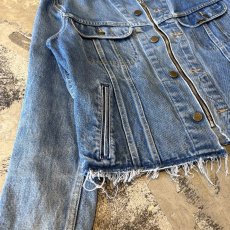 画像6: 【Wiz&Witch】"WANDERER" NO COLLAR ZIP UP DENIM JACKET / OS (6)