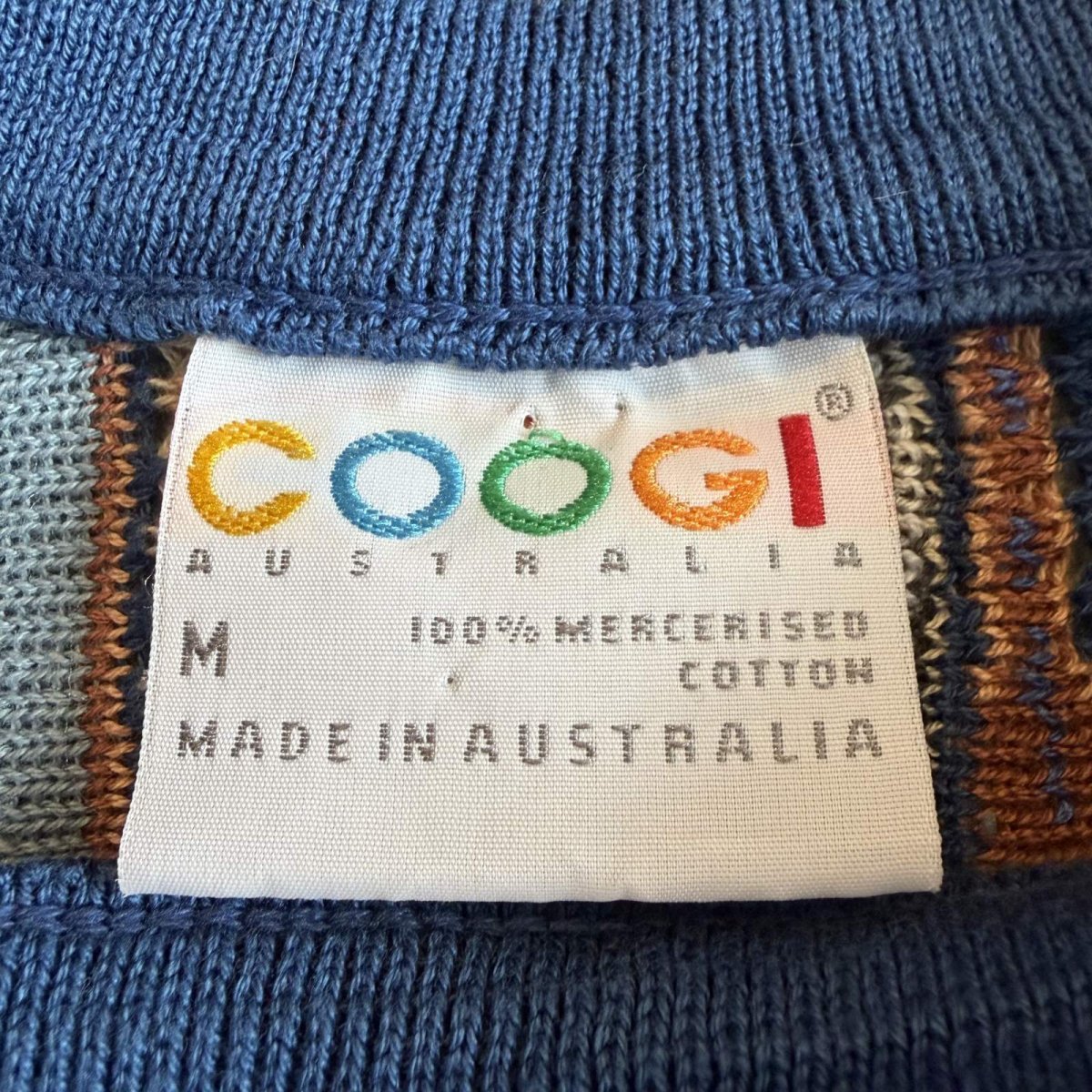 画像12: 【COOGI】MULTI 3D CREW NECK COTTON KNIT SWEATER / Ladies M(L) / MADE IN AUSTRALIA (12)